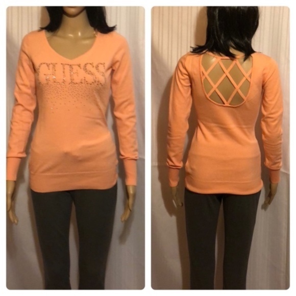 Women’s Guess Sweater Size Small Open Back - Picture 1 of 11